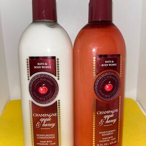 Bath & Body Works Champagne Apple & Honey shampoo and conditioner set